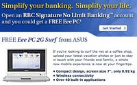 (Image: Royal Bank Eee PC ad)