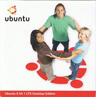 Ubuntu 8.04.1 CD cover